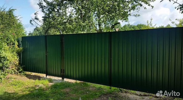 Откатные ворота металлические