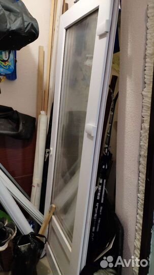 Дверь пластиковая двустворчатая бу