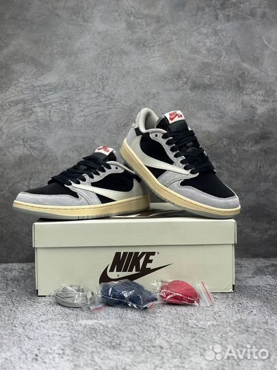 Кроссовки Nike air jordan 1 low travis scott