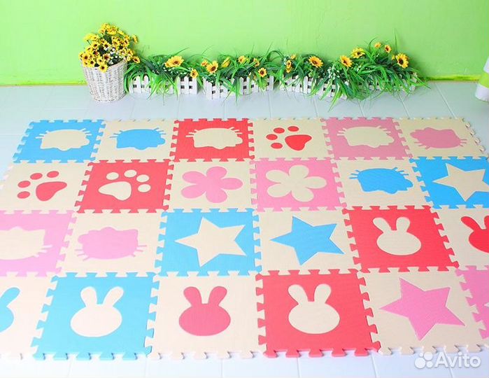 Теромоковрик детский EVA Пазлы, новый