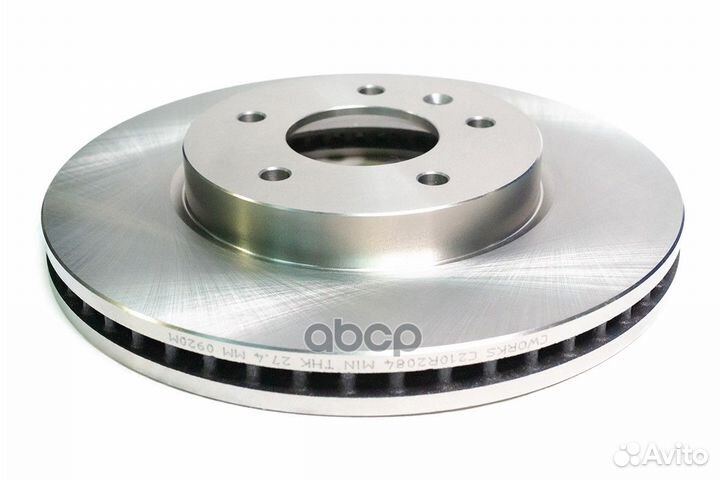 Диск тормозной передний cworks C210R2084 C210R2