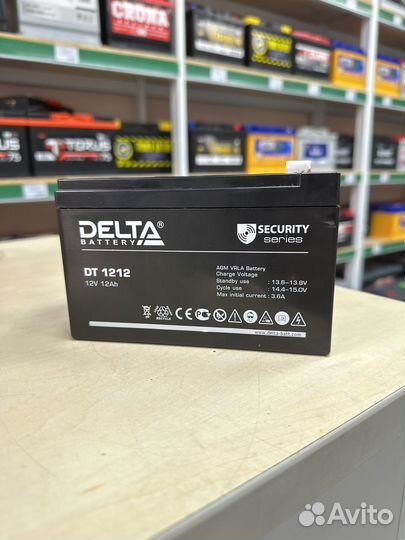 Аккумулятор ибп delta DT 1212 12V 12Ah