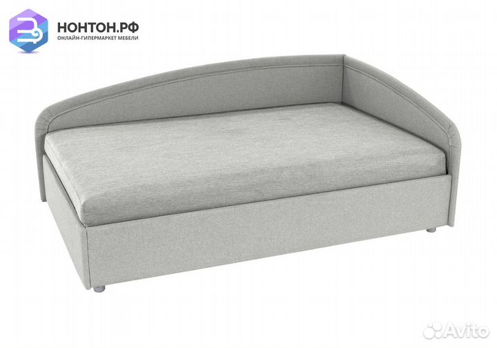 Тахта угловая жаккард светло-серый