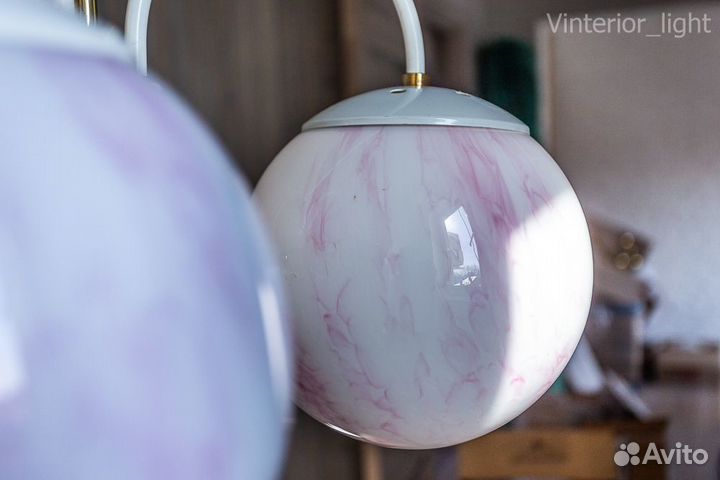 Винтажная белоснежная люстра Kamenicky Senov, 1970