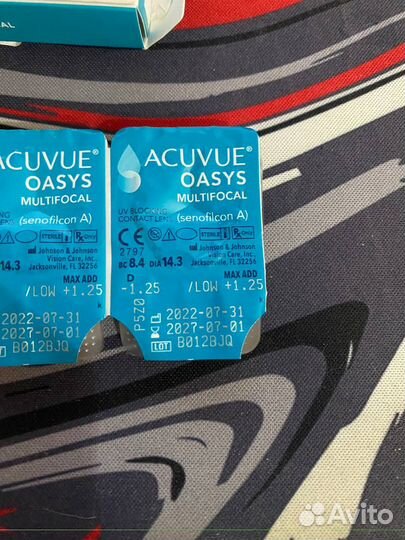 Линзы контактные acuvue oasys multifocal -1.25