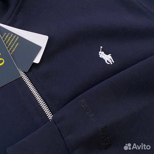 Свитшот polo ralph lauren на молнии синий