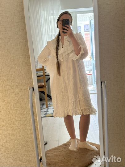 Платье кружевное из шитья 44-46