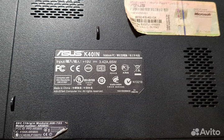 Ноутбук asus