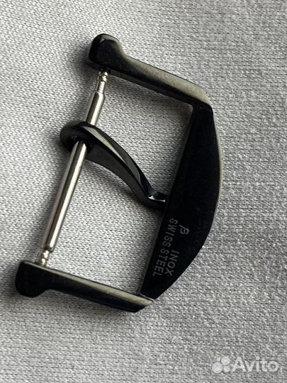 Пряжка черная 18мм для часов iwc глянец