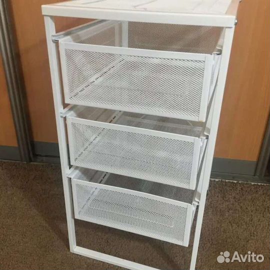 Стеллаж-этажерка металлическая икеа