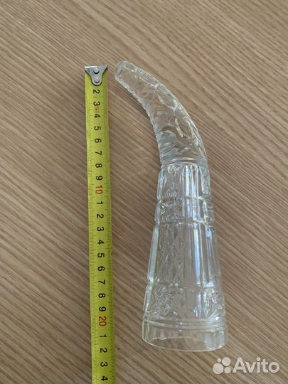 Рог хрустальный, ссср, б/у
