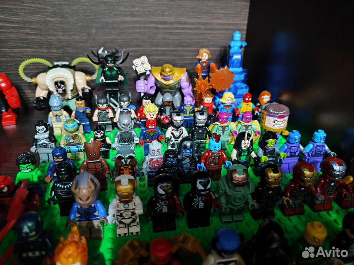 Лего минифигурки marvel и dc