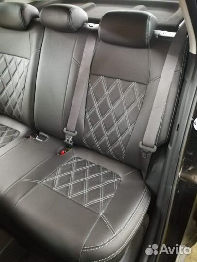 KiA Seltos чехлы премиум-класса Ромбы