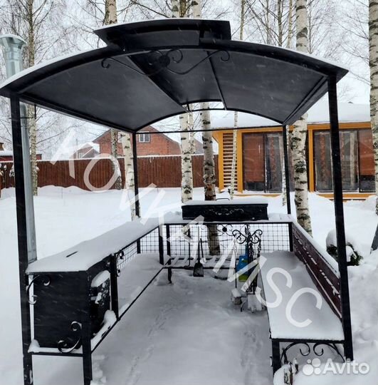 Беседка с мангалом