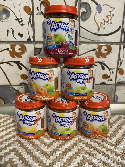 Фруктовое пюре агуша