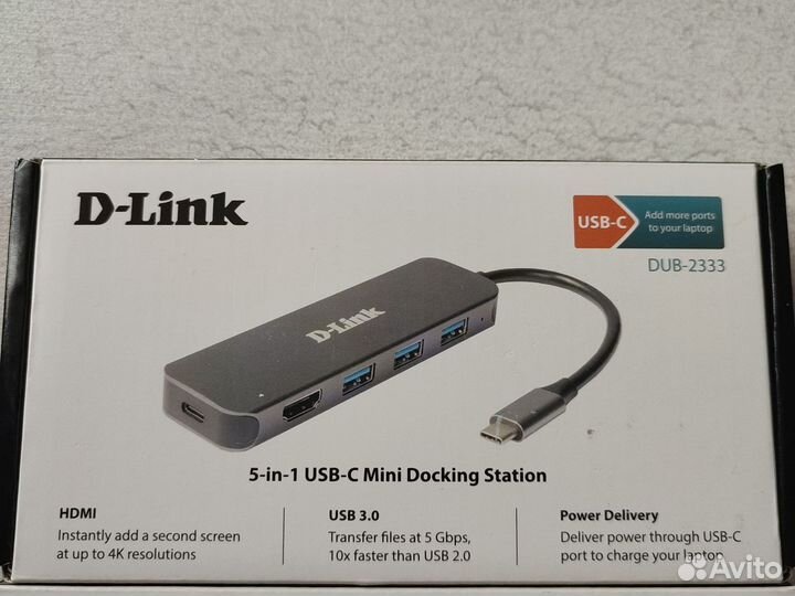 Док-станция USB-C 5 в 1 D-Link