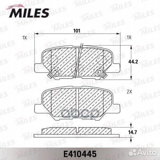 Колодки тормозные mazda 6 12/mitsubishi outlander