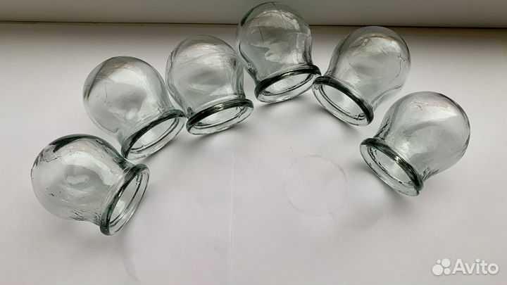 Стеклянные банки медицинские для массажа