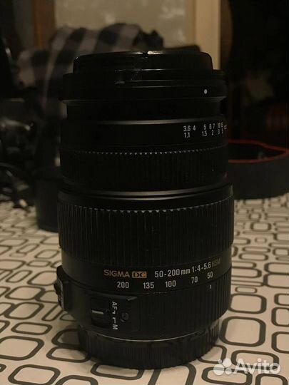 Canon 550D + объектив sigma 50-200mm