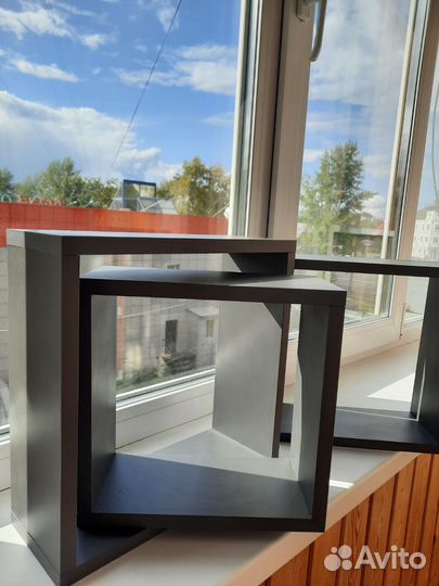 Полки 3шт., новые, 28,5х28,5, 31,5х31,5, 34,5х34,5