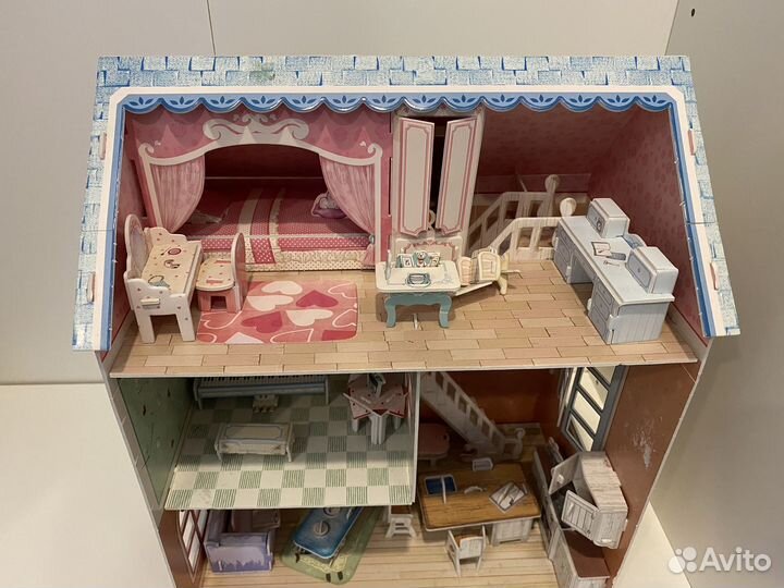 Домик кукольный бумажный