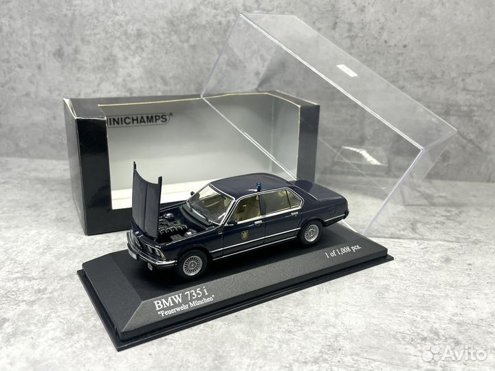 Редчайшая модель Bmw 7er 735i E23 Minichamps 1:43