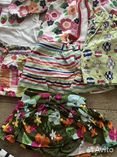 Вещи пакетом кофты,майки на девочку 12-24