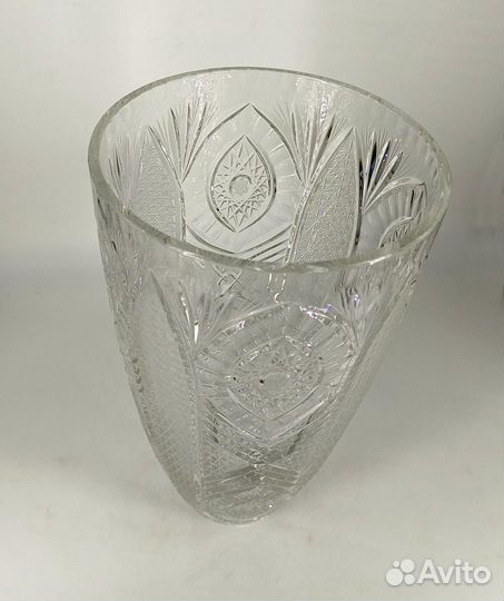 Ваза хрусталь Богемия Большая 4 литра Высота 30 см