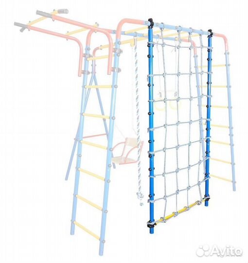 Детский комплекс с сеткой Юный Атлет Уличный-Плюс