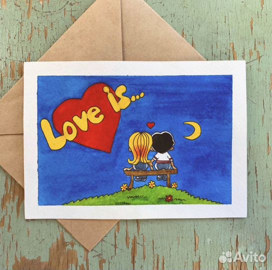 Акварельные открытки по фото