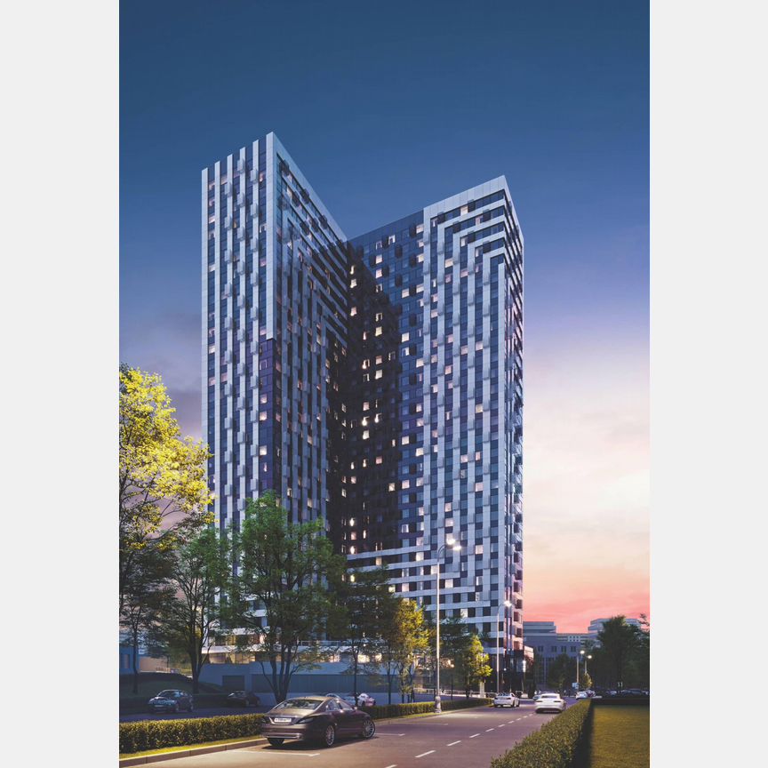 Апартаменты-студия, 28,5 м², 13/30 эт.