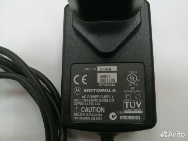 Блок питания Motorola 4.4В 1.1A