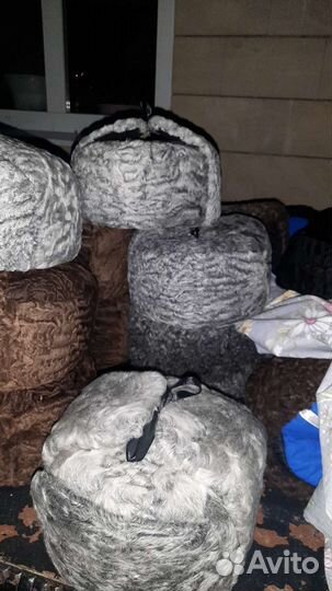 Шапка ушанка серая