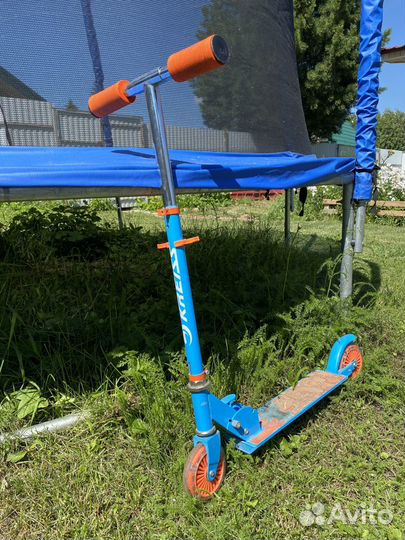 Самокат двухколесный, со светящимися колёсами