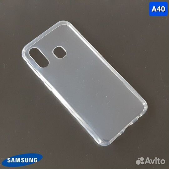 Силиконовый чехол на samsung A40