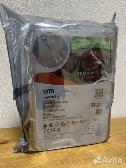 18 тб Жесткий диск Seagate IronWolf Pro