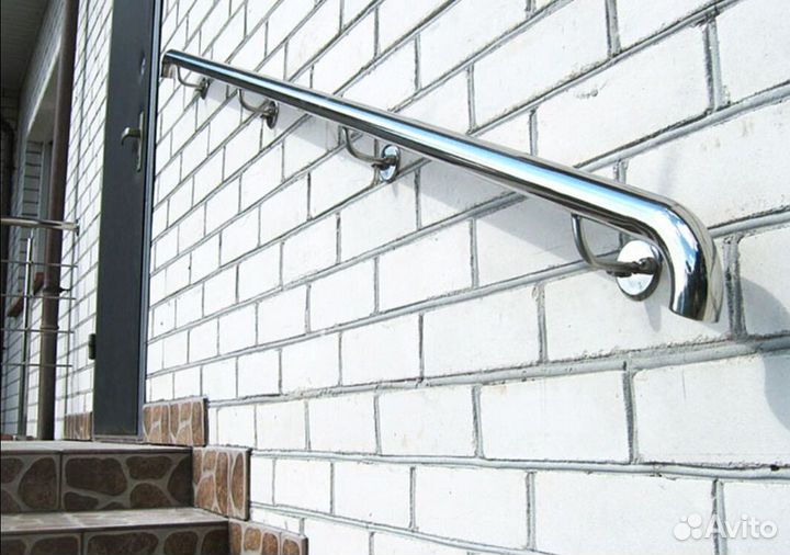 Полированный поручень из нержавейки