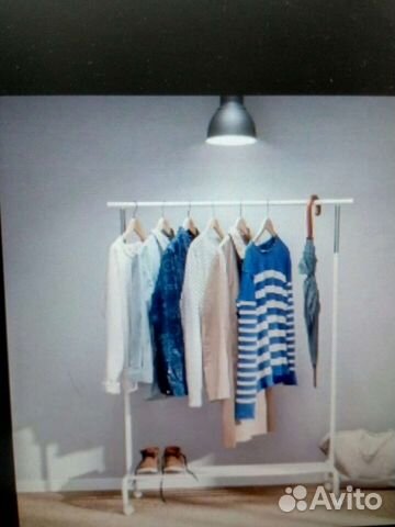 Вешалка напольная IKEA ригга белая,черн. новая