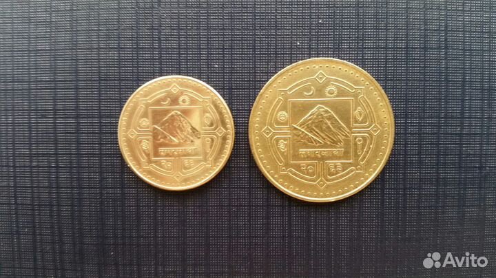 Монеты Непала и Киргизии