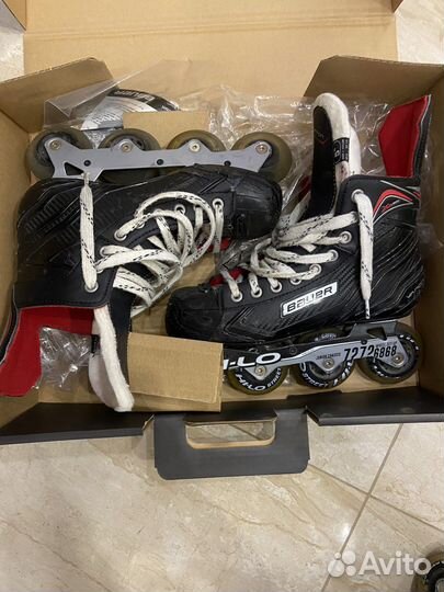 Роликовые коньки хоккейные bauer
