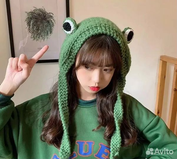 Повязка на голову лягушка
