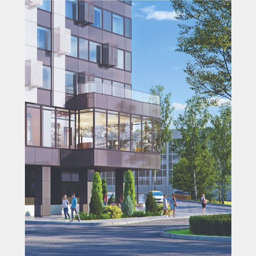 2-к. апартаменты, 56,8 м², 6/30 эт.