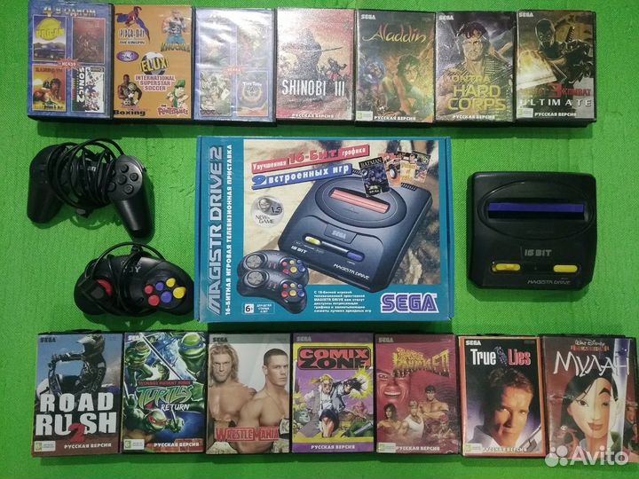 Sega Игровая Приставка Сега + Картриджи