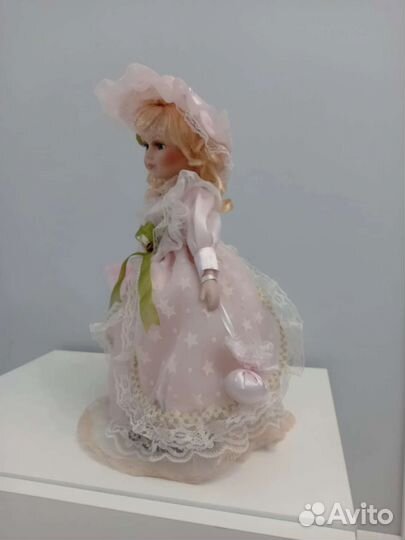 Кукла фарфоровая коллекционная 45 см интерьерная