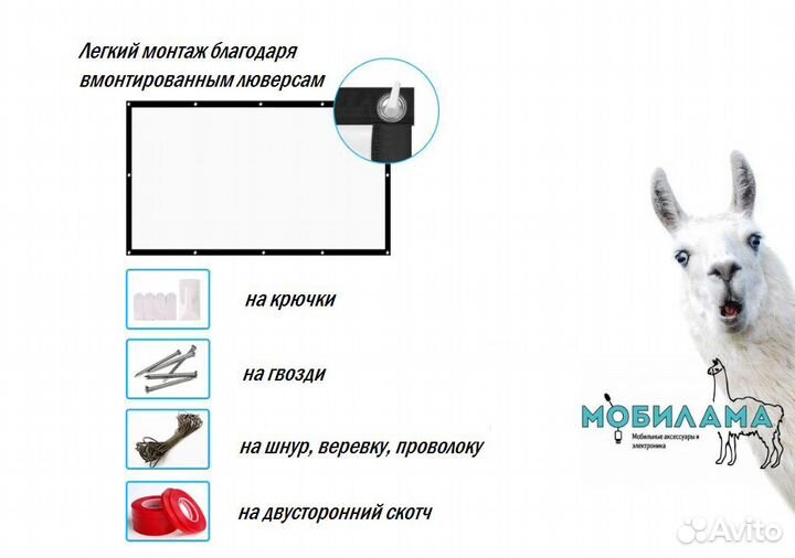 Экран для проектора 100