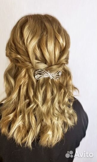 Прическа укладка локоны макияж