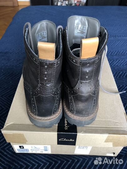 Зимние мужские ботинки Clarks, р.42 (UK 8)