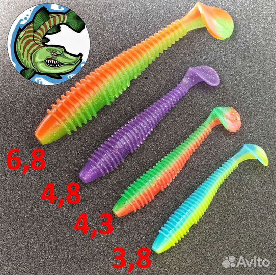 Силиконовые приманки Keitech Swing Impact Fat