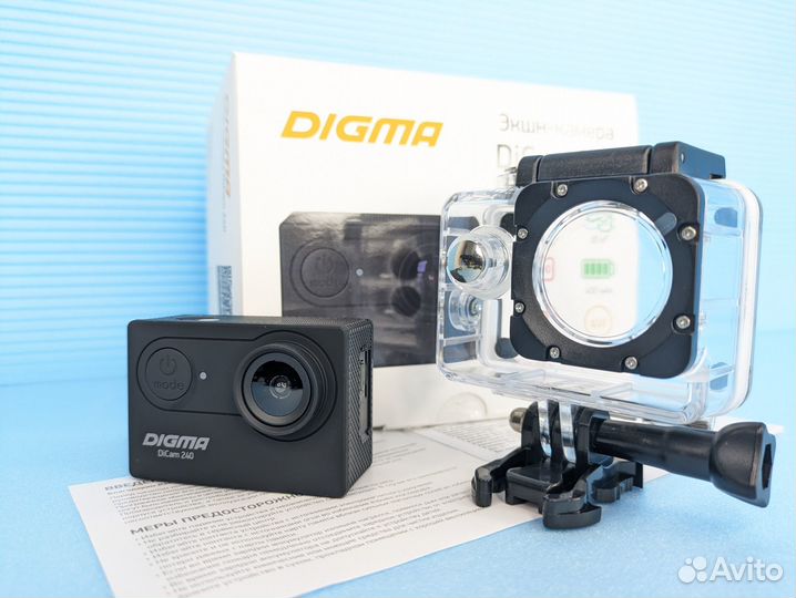 Экшен Камера Digma водонепроницаемая