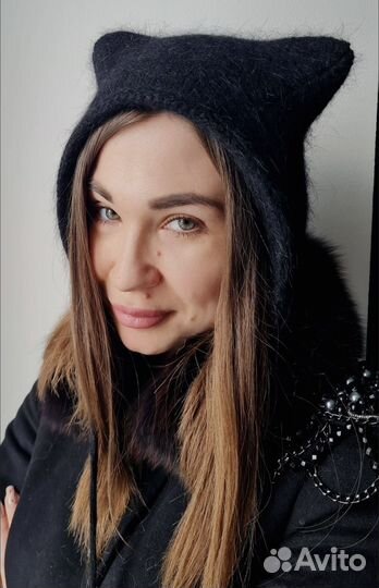 Шапка чепчик с ушками